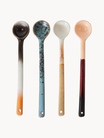 Handgemaakte lepels Reactive Glaze 70's, 4-delig