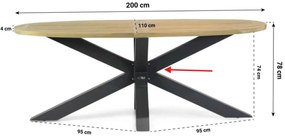 Tuinset 4 personen 200 cm Aluminium Grijs Santika Furniture Santika