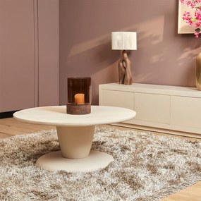 Starfurn Mabel Grote Ronde Salontafel Beige - 90 X 90cm.