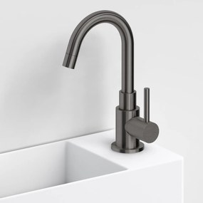 Clou Freddo 1 fonteinkraan met draaibare uitloop gunmetal geborsteld PVD