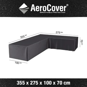Loungesethoes 355x275x100xH70 cm rechts– AeroCover