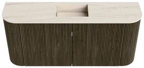 Mondiaz Joya DLux 95cm toiletmeubel ronding links/rechts shadow met wastafel faye midden zonder kraangat meli