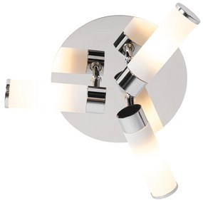 Moderne badkamer plafondlamp chroom 3-lichts IP44 - Bath