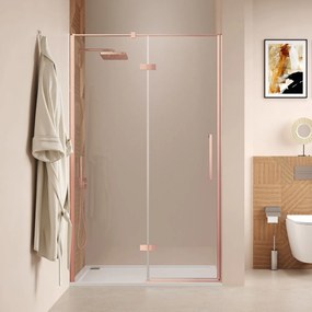 Saniclear Pure douchedeur 110cm geborsteld koper