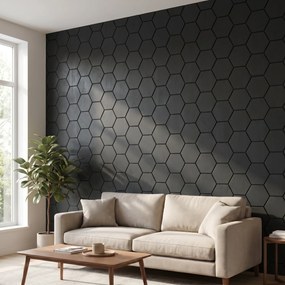 Hexagon Panel Zwart 81CM | Akoestisch | Wanddecor | Zeshoekig