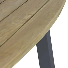 Lifestyle Garden Furniture Falcon/Glasgow Dining Tuinset X Aluminium/Teak Grijs