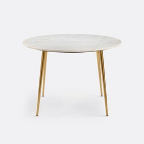 Ronde, marmeren tafel 4 personen, Luxore