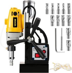 VEVOR SDT MD40 magnetische boor met 13-delige 1 inch HSS ringfreesset