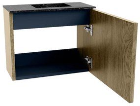 Mondiaz Joya DLux 50cm toiletmeubel dusk met wastafel faye rechts 1 kraangat lava