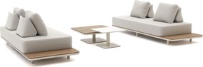 Stoel-bank loungeset Bellagio | 4 personen | Loungeset Beige | Aluminium | 220x95.5cm | Kees Smit Tuinmeubelen