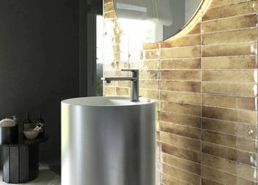 Jabo Kalon wandtegel terracotta 5x25cm glans