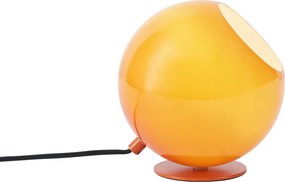 Retro tafellamp oranje met glas - Mabel