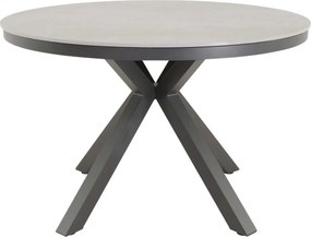 Lesli Living  Ronde Tuintafel Davos - Ø118 cm - Keramisch Glas - Lesli Living