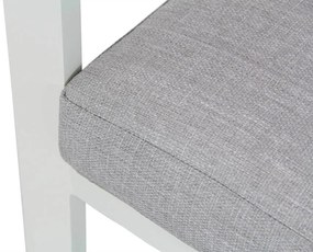 Tuinset 6 personen 240 cm Aluminium/Aluminium/polywood Wit Santika Furniture Soray