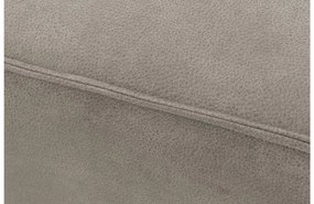 Goossens Hoekbank Hercules grijs, microvezel, 3-zits, modern design met ligelement links