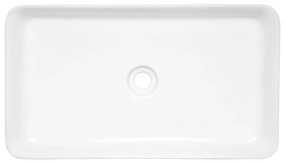 Kerra KR053 waskom rechthoekig glans wit 67.5x37.5x12cm