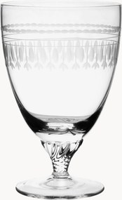 Mondgeblazen kristallen bistroglazen Ovals, 6-delig
