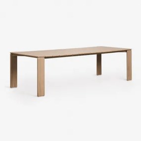 Rechthoekige Tuin Tafel Van Acaciahout Kandroa Lichte Acaciekleur & 270 X 105 Cm - Sklum