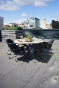 Taste by 4SO Ronde Tuintafel - Louvre - Ø 160 cm - Teak / Aluminium - Taste by 4SO