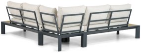 Loungeset 5 personen Aluminium Grijs Lifestyle Garden Furniture Navarra