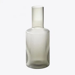 Glazen Fles Van 80 Cl Yulia Grey - Sklum