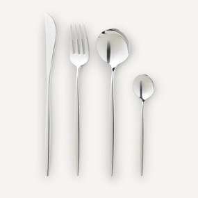 16-delig bestek in inox, Nagi