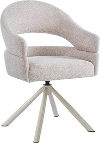 Eetkamerstoel Met Open Rug Beige Beige