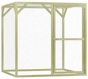 vidaXL Kippenhok 1,5x1,5x1,5 m geïmpregneerd grenenhout
