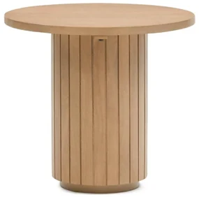 Kave Home Licia Ronde Bijzettafel Massief Acacia Hout - 60 X 60cm.