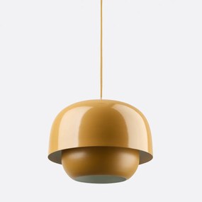 Hanglamp van gekleurd metaal Ø21,4 cm, Kinoko