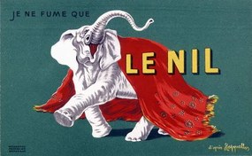 Cappiello, Leonetto - Kunstreproductie I only smoke the Nile. Cigarette advertising poster, (40 x 24.6 cm)