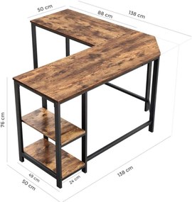 Nancy's Lenox Hill Bureau - Werktafel - Kantoortafel - Bureaus 138 x 138 x 75 cm