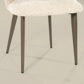 Eleonora Mateo Bruin Potige Eetstoel Beige