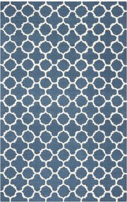 Handgetuft laagpolig wollen vloerkleed Bessa