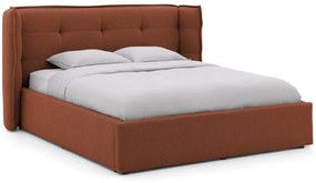 Goossens Gestoffeerd Bedframe Canon, 140 x 200 cm met storage, met 2x lattenbodem
