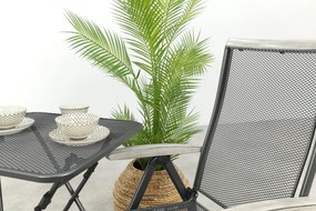 Balero inklapbare balkonset 3-delig strekmetaal 60x60 cm. - Antraciet