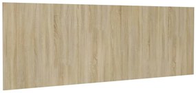 vidaXL Hoofdbord wandmodel 240x1,5x80 cm bewerkt hout sonoma eiken