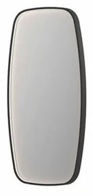 INK SP31 spiegel - 40x4x80cm contour in stalen kader incl dir LED - verwarming - color changing - dimbaar en schakelaar - mat zwart 8409840