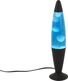Lavalamp blauw met witte wax incl. LED - Molten Lava