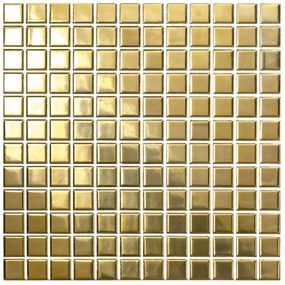 Wandtegel goud mozaïek Deco Luce Nature 30x30cm gold glans