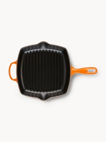 Vierkante grillpan Signature Collection van gietijzer met gegroefde structuur