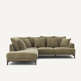 Fluwelen linnen hoekbank, ARMENTO