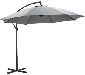 Garden Impressions Athene zweefparasol Ø300 cm - licht grijs