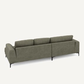 XL hoekbank links van katoen en linnen, MARSILE