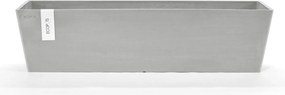 Ecopots bloempot Bruges 80 - Rechthoekig - White Grey - 80,8cm x 20cm x H20,3cm