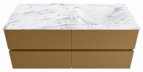 Mondiaz Vica DLux badmeubel 120cm oro 4 lades met wastafel glace rechts zonder kraangat