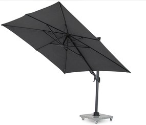 Santika Furniture Santika Belize Deluxe Parasol X Antraciet Frame/dark Grey Aluminium Grijs