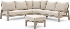 Hoek loungeset Tierra Outdoor | 5 personen | Loungeset Beige | Hoekbank Aluminium | 318x318cm | Kees Smit Tuinmeubelen