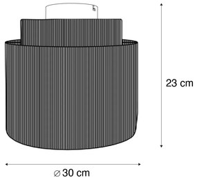 Japandi plafondlamp bruin met touw - SmilleJapandi E27 Scandinavisch rond Binnenverlichting Lamp