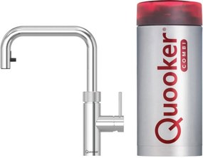 Quooker Flex Square met COMBI boiler 3-in-1 kokendwaterkraan chroom